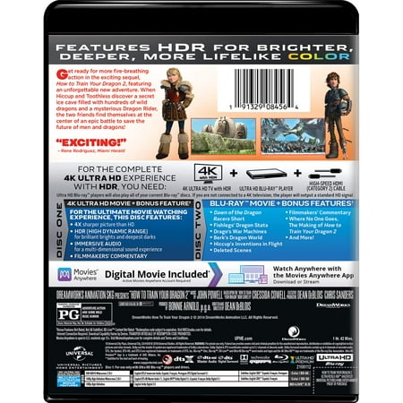 How to Train Your Dragon 2 [Includes Digital Copy] [4K Ultra HD Blu-ray/Blu-ray] [2014]