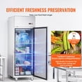 thumbnail image 2 of KFFKFF Commercial Refrigerator 19.32 Cu.ft Reach In Upright Refrigerator 1 Door, 2 of 9