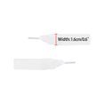 thumbnail image 4 of INSPIRE CHIC Women's Wide Ribbon Shoe Laces Flat Velvet Shoelaces Strings White 170cm/67", 4 of 6