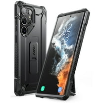 SUPCASE Unicorn Beetle Case for Samsung Galaxy S23 Ultra 5G (2023 Release)/ S22 Ultra 5G (2022),Full-Body Dual Layer Rugged Belt-Clip & Kickstand Case Without Built-in Screen Protector (Black)