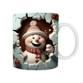 thumbnail image 5 of Coffee Mug under $5! Xqxayjr Christmas Ceramic Coffee Mug, Santa Claus and Snowman Themed Cup, Holiday Gift Set for Christmas Celebration, 5 of 9