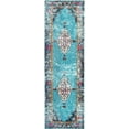 thumbnail image 4 of nuLOOM Veronica Vintage Distressed Runner Rug, 2' 6" x 10', Aqua, 4 of 8