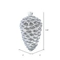 thumbnail image 2 of Vickerman 5.5" Gunmetal Antique Pinecone Christmas Ornament, Set of 3, 2 of 2