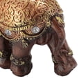 thumbnail image 3 of Riousery Wealth Lucky Elephant Statue Resin Feng Shui Figurine Home Decoration for Living Room Housewarming Gift, Medium 5.91 Inches / 15 cm, Brown, 3 of 9