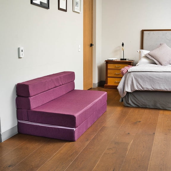 Sofá Cama Matrimonial Home Memory Foam Rosa Oscuro