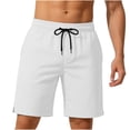 thumbnail image 6 of KIHOUT Men's Solid Quick-Dry Swim Trunks - 95% Polyester 5% Spandex, Elastic Drawstring Waist, Mesh Lined with Pockets for Beach, Pool and Active Wear, 6 of 9