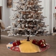 thumbnail image 3 of Lsque Sml Jeffy Print Christmas Tree Skirt with Ties and Velcro,Xmas Holiday Decorations, Adjustable Tree Skirt-48", 3 of 6
