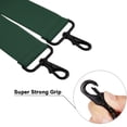 thumbnail image 2 of Buyless Fashion Mens 2 Pack Suspenders - 48" Elastic Adjustable Heavy Duty 2" Wide - X Back With Black Hooks - 5140-2-Hunter-Green, 2 of 7