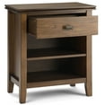 thumbnail image 4 of Simpli Home Artisan 24 inch Solid Wood Transitional Night Stand in Rustic Natural Aged Brown (Set of 2), 4 of 7