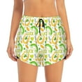 thumbnail image 2 of Xecao's St Patrick's Day1 for a double-layer running short for women, perfect for gym, tennis, and more, featuring a convenient pocket., 2 of 9