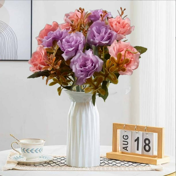 Artificial Flowers Diamond Rose 5 Forks 10 Mini Roses Home Decoration Plastic Flowers, Diamond Rose Artificial Flowers, 5 Forks 10 Mini Roses, Elegant Home Decor, Artificial Rose Flowers,