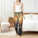 thumbnail image 4 of Fotbe Flower Meditating Rabbit Pantalones de Pijama para Mujer, Pantalones de Dormir, Pantalones Pj con Cordón y Bolsillos-Small, 4 of 6
