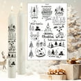thumbnail image 1 of EGNMCR Christmas Candle Snowman Water Sticker Theme Activity Mood Candle Decoration Ultra Light Water Sticker a Sticker, 1 of 4