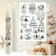 thumbnail image 1 of Puntoco Pegatina de agua con forma de muñeco de nieve y vela navideña, tema de actividad, decoración con velas de humor, pegatina de agua ultraligera, 1 of 5