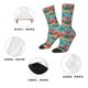 thumbnail image 5 of Balery Hawaii Palms Calcetas Largas con Estampado para Hombre y Mujer – Suaves y Transpirables, Talla Única (US 5-11), 5 of 6