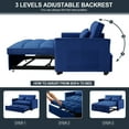 "Muumblus 55"" Convertible Futon Pull Out Loveseat Sofa Bed, Velvet