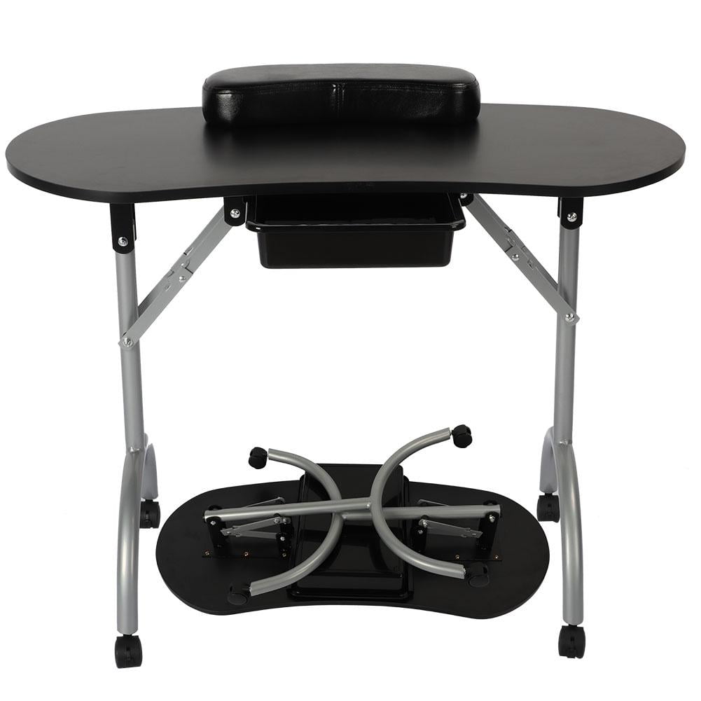 LYUMO Foldable Manicure Table Portable High Density Board Nail Art Desk