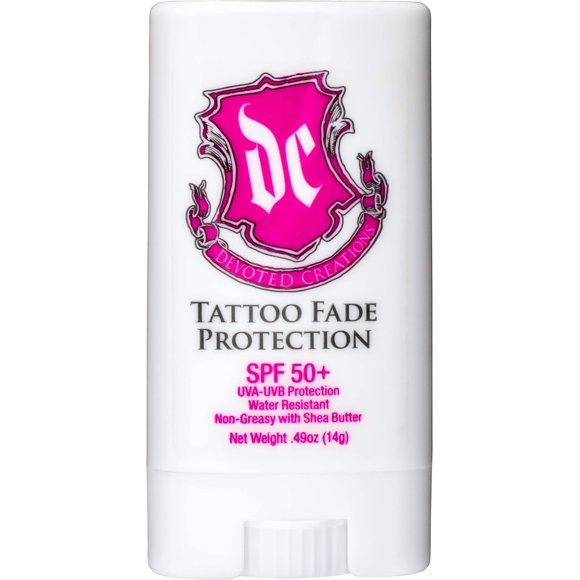 Barra de protección contra la decoloración de tatuajes Devoted Creations SPF 50+