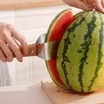 thumbnail image 5 of Triangle Watermelon Cutter, Watermelon Cutter Slicer Tool,Fruit Slicer,Stainless Steel With Wooden Handle - Melon Slicer, Fruit Cutter for Kitchen Gadgets Fruit Slicer Kitchen Gadget, 5 of 9