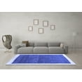 thumbnail image 3 of Ahgly Company Indoor Round Abstract Blue Contemporary Area Rugs, 7' Round, 3 of 4