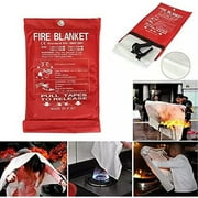 Emergency Escape Rope Ladder 3 Story 25ft + Fireproof Blanket 47*70 in for Home / Life Saving Equipment for Family