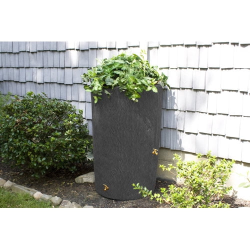 Good Ideas Impressions Tree Bark 90 Gallon Rain Barrel - Terra Cotta