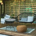 thumbnail image 1 of Capu Outdoor Modern Side Table in White, Wrapped Wicker Side Table, Indoor - Outdoor Table, 1 of 3