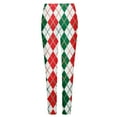 thumbnail image 5 of Holiday Leggings Women's Santa Claus/Buffalo Plaid Print High Waist Underpants Slim Fit Gym Jegging Tights, 5 of 5