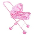 thumbnail image 2 of figatia Simulation Strollers Strollers Foldable Kids Role Play Games - Pink, 34x25x55cm, 2 of 5