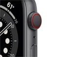 thumbnail image 2 of Restored Apple Watch Series 6 - GPS + Cellular LTE - 44mm Aluminum Case Space Gray / Black Sport Band (Refurbished), 2 of 3