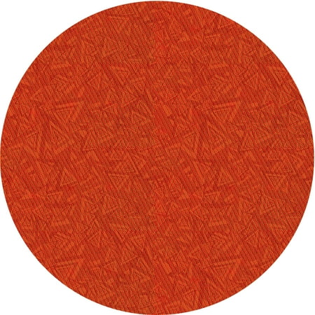 

Ahgly Company Indoor Round Patterned Scarlet Red Area Rugs 4 Round