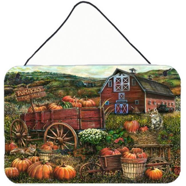 Caroline's Treasures PTW2008DS812 Pumpkin Patch and Fall Farm Wall or Door Hanging Prints, 8 x 12', Multicolor