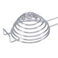 thumbnail image 3 of Separador de clara de huevo de acero inoxidable en espiral, separador de yema de huevo con mango largo, operación Simple, utensilios de cocina Herramientas y accesorios para hornear Plata 1 pieza Wosthever HA5125-00B, 3 of 6