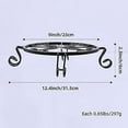thumbnail image 3 of Elegante soporte decorativo de metal para plantas en maceta, soporte resistente con revestimiento antioxidante para uso en interiores y exteriores, soporte resistente con patas dobles de metal liso, 3 of 5