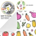 thumbnail image 2 of Yayeee Dish Drying Mat for Kitchen Counter 16"x18" Microfiber Absorbent Pad, Various Vegetables Pattern, 2 of 7