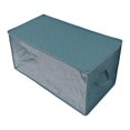 thumbnail image 3 of Home Clothes Storage Bag Foldable Organizer Zipper Organizer Under Bed Closure Container for Blankets Quilts blue, 3 of 6