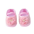 thumbnail image 5 of Toddler Girl Sneakers Sizes 0-3 Months With Hair Band Fashion Soft Versatile Dance Floral Princess Comfortable Breathable Outdoor Trendy Pink Kids&nbsp;Shoes, 5 of 7