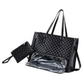 thumbnail image 3 of Bolso bandolera 2 en 1 para mujer, ideal para el almuerzo o para el portátil, ideal para escapadas de fin de semana. Negro, 3 of 9