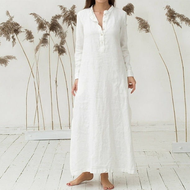 Plain long dresses store with sleeves