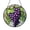 Acrylic 3.5 Inch, variant on Vineyard Grape Cluster Stained Glass Style Window Suncatcher Hanging Decor, Fruit Decorative Glass Panel Art for Kitchen Window Ornament