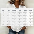 thumbnail image 3 of ClodeEU Women's Ruffle Collar Long Sleeve Linen Blend Shirt,Solid Color Casual Blouse White,Womens Plus L, 3 of 6