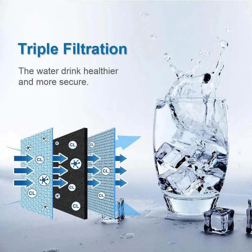 W10295370A Water Filter Replacement, Compatible with EDR1RXD1, Water Filter 1, W10295370, W10295370A, P8RFWB2L, P4RFWB, P4RFKB2 9930, 9081 (