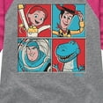 thumbnail image 3 of Toy Story 4 - Group Grid - Toddler & Youth Girls Raglan Graphic T-Shirt, 3 of 5