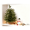 thumbnail image 5 of 18in Pre-Lit Artificial Christmas Tree with Warm White LED Lights, Timer & Remote, Realistic Flame Retardant Holiday Decor for Tabletop, 5 of 5