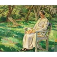 thumbnail image 3 of Fritz Syberg 18x15 Black Modern Framed Museum Art Print Titled - Summer Afternoon (Marie in Garden) (1934), 3 of 5