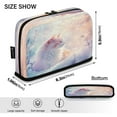 thumbnail image 3 of Standing Pencil Case with Base Large Capacity Stationery Pouch Pen Bag with Zipper for Women Men Pastel Beautiful Cat, 3 of 7