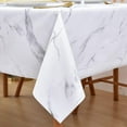 thumbnail image 3 of Fall Sunflower Vinyl Tablecloth Rectangle Plastic PVC Oilcloth Tablecloths Wipeable Table Cloth Cover for Foot Folding Tables Kitchen Dining Room Table Crafting x, 3 of 9