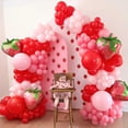 thumbnail image 4 of Globos HILAVO de látex, 60 unidades, 30 cm, fucsia, rosa intenso, rosa y rojo, 4 of 8