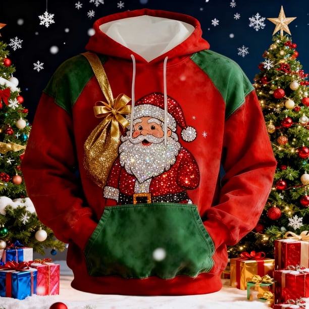 Sudadera con capucha para hombre, estilo casual, a la moda, con cuello redondo y bolsillos, estampado, jersey de manga larga, sudadera con capucha, blusa para hombre, poliéster