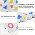 thumbnail image 5 of FORMRS Womens Scarf Winter Soft Long Big Warm Shawls Wrap Tassel Scarves, Blue Retro Triangles, 5 of 9